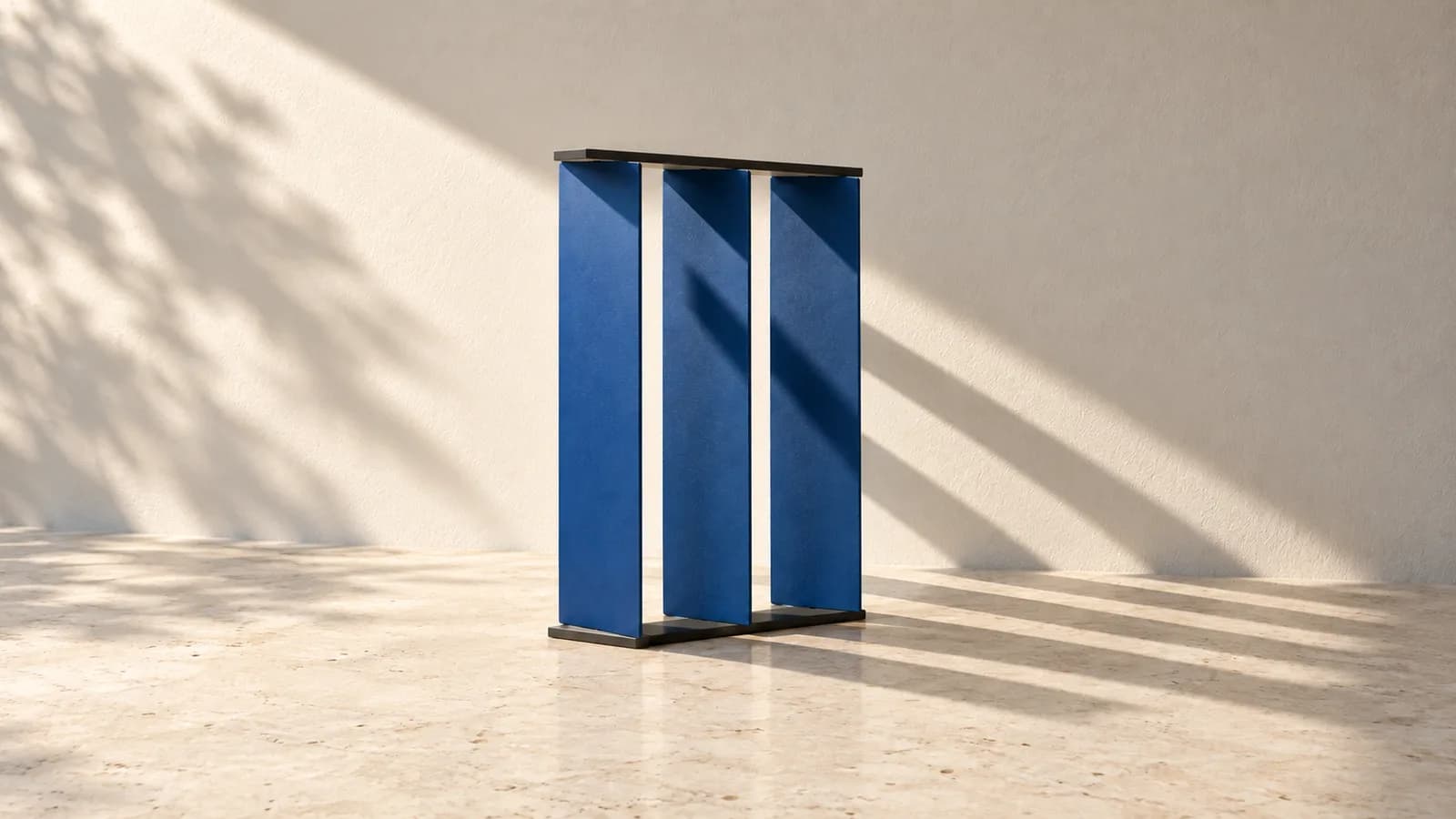 Blue fins cast shadows
